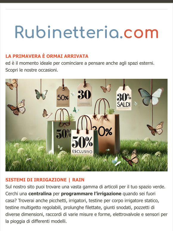 Rubinetteria.com |  Benvenuta Primavera!
