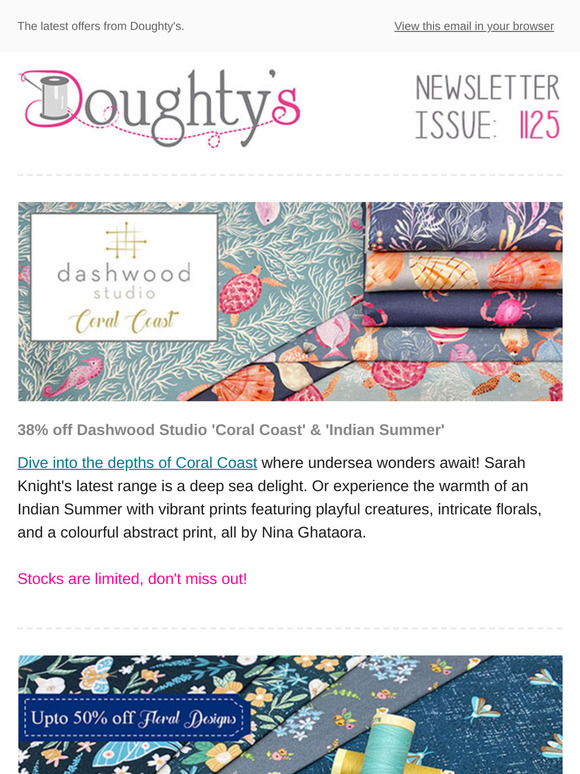 38% off Dashwood 'Coral Coast' & 'Indian Summer' + Ystradowen & Wrawby Roadshows.