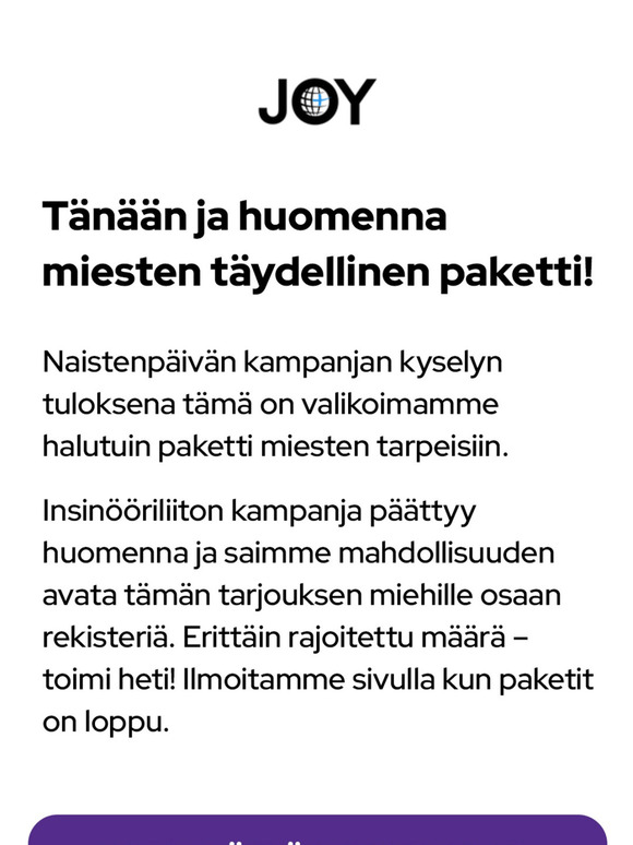 Miesten täydellinen paketti! 💪
