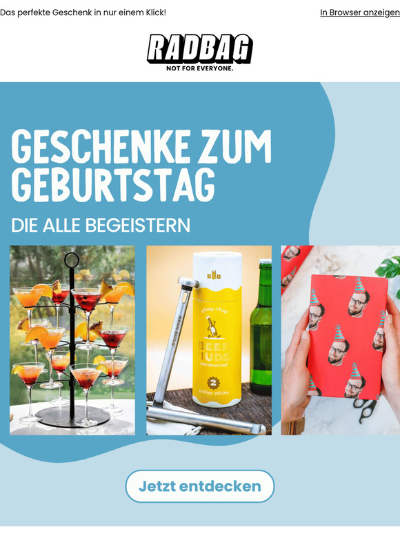 Keine Geburtstagsgeschenkidee? Wir schon! 🎁