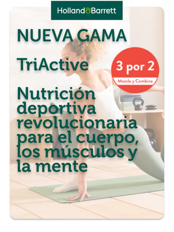 🏋️‍♀️ ¡Transforma tu rutina con la nueva gama TriActive de Holland & Barrett España! 🏋️‍♀️