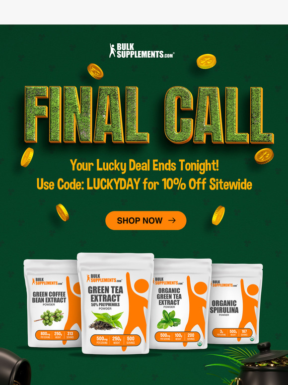 🍀 Your Last Chance to Get Lucky—Sale Ends Soon! 😮