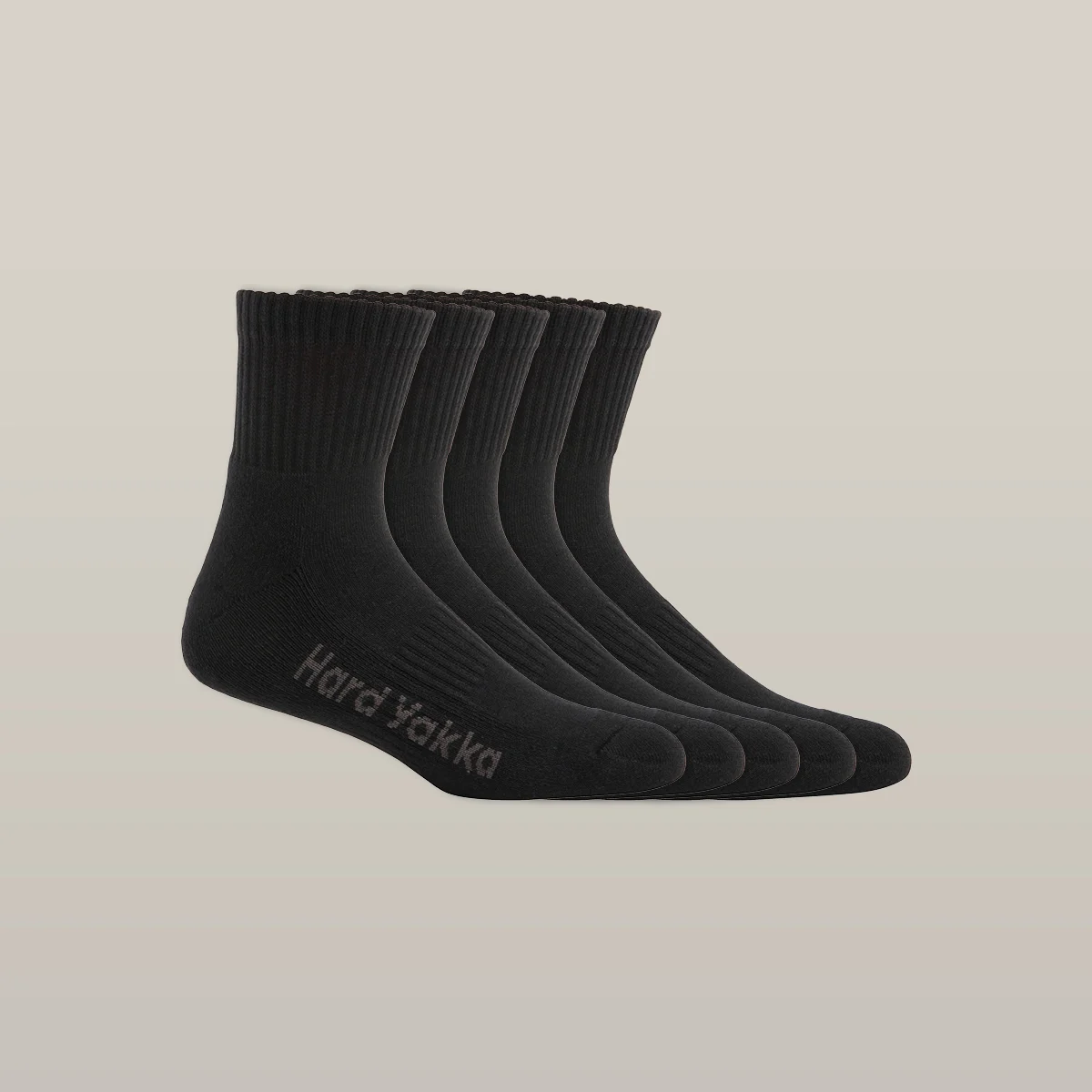 Image of CORE COTTON RICH PADDED QUARTER CREW SOCK - 5 PACK