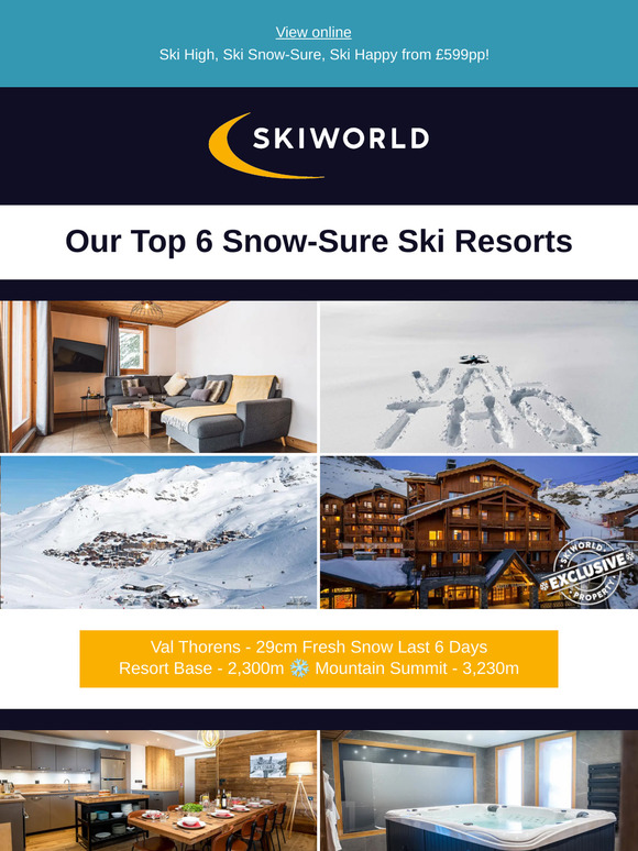 6 of the Best Snow-Sure Ski Resorts in 2025