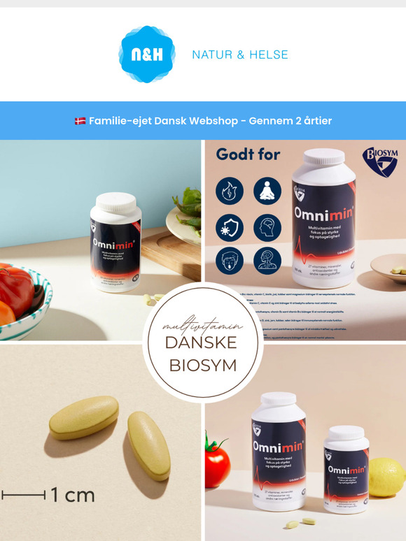 🌿 Få styrke & energi hver dag med Omnimin fra Biosym!