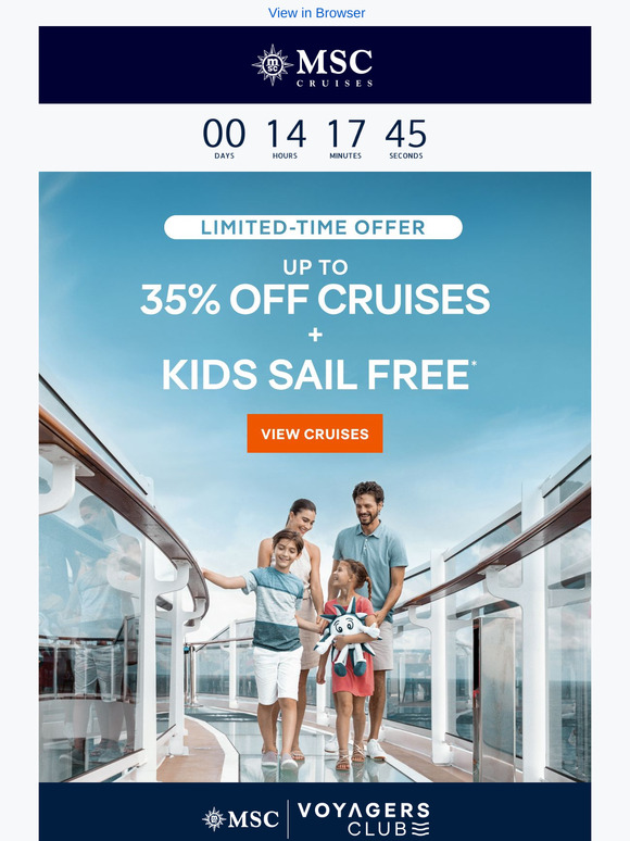 Final Hours for up to 35% off Cruises!