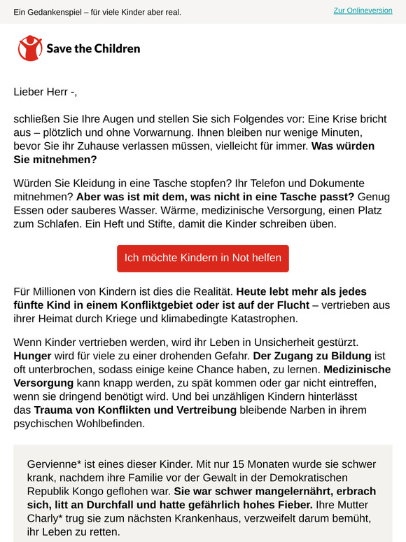 Was würden Sie retten?