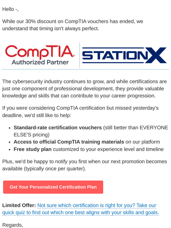 🎁 Free CompTIA Study Guide + Special Offer