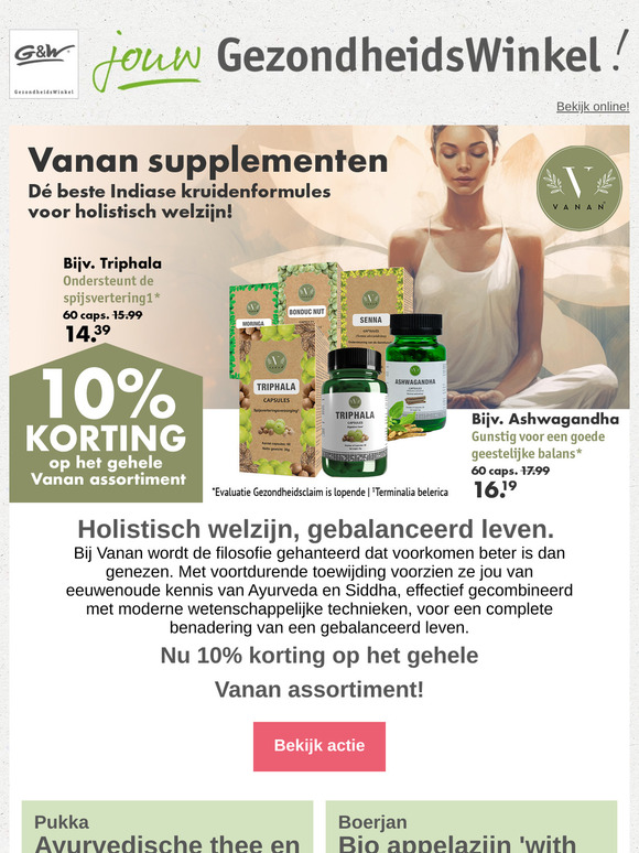 Vanan Kruidensupplementen - 10% korting