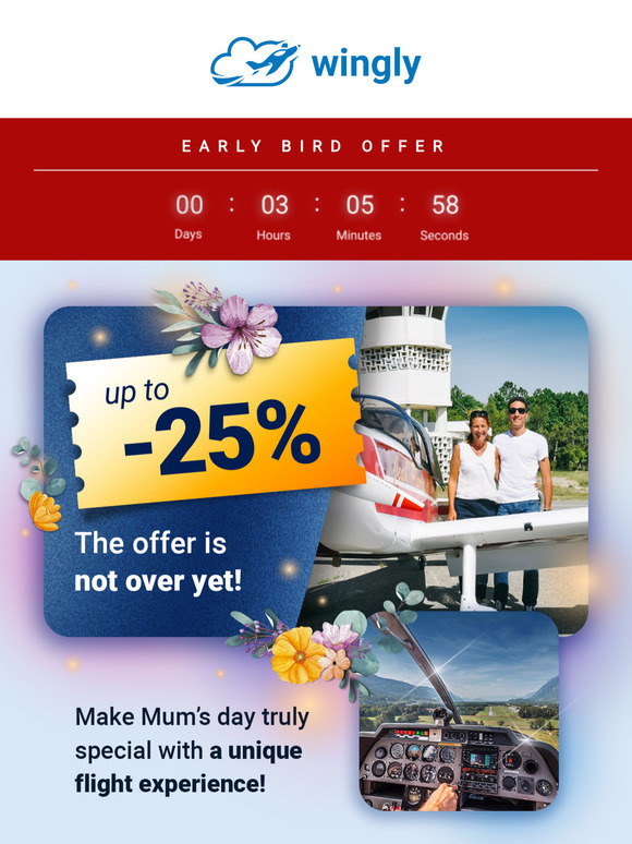 Final hours to save up to 25% on the perfect Mother’s Day gift! 🎁🚁