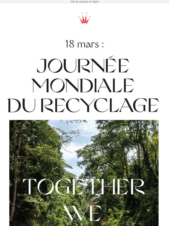 Aujourd'hui, c'est la journée mondiale du recyclage! Contribue au changement dès aujourd'hui en faisant du tri et en donnant