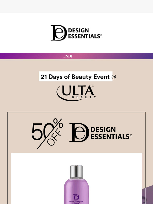 ENDING TONIGHT! 50% Off Design Essentials