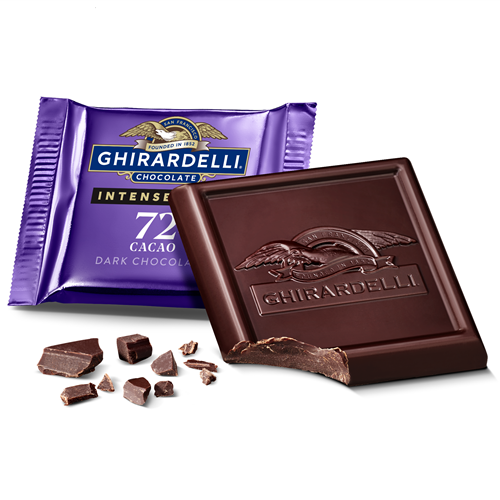 Intense Dark 72% Cacao Dark Chocolate Squares