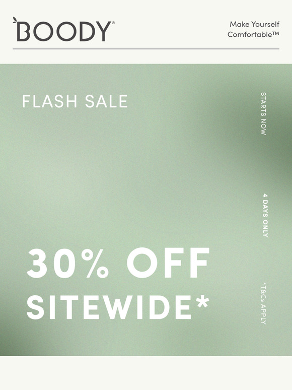 30% Off Starts Now | 4 Days Only