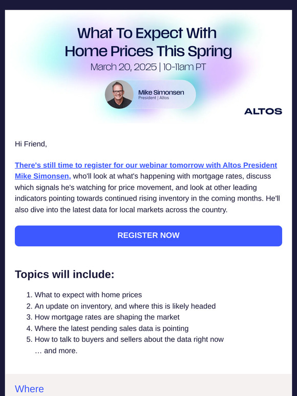 Friend: Will we see you on our webinar tomorrow?