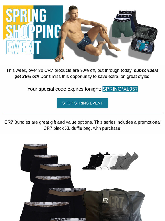 Your CR7 35%, off expires today!