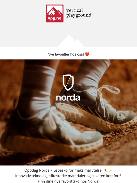 Nyhet! 🔥🚀 Nå får du Norda terrengløpesko og Maurten sportsernæring hos oss!