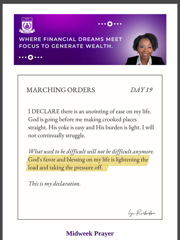 MARCH Into Midweek Prayer