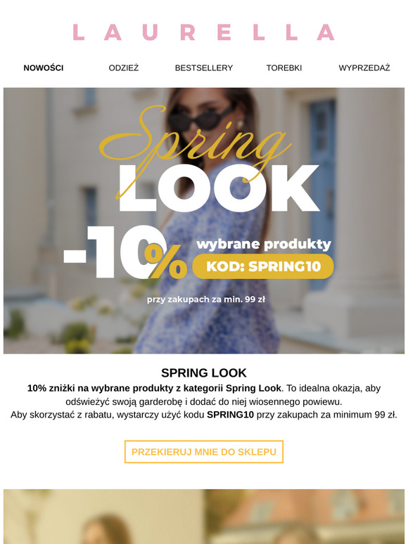 Zaoszczędź 10% ze SPRING LOOK w Laurella! 🌸