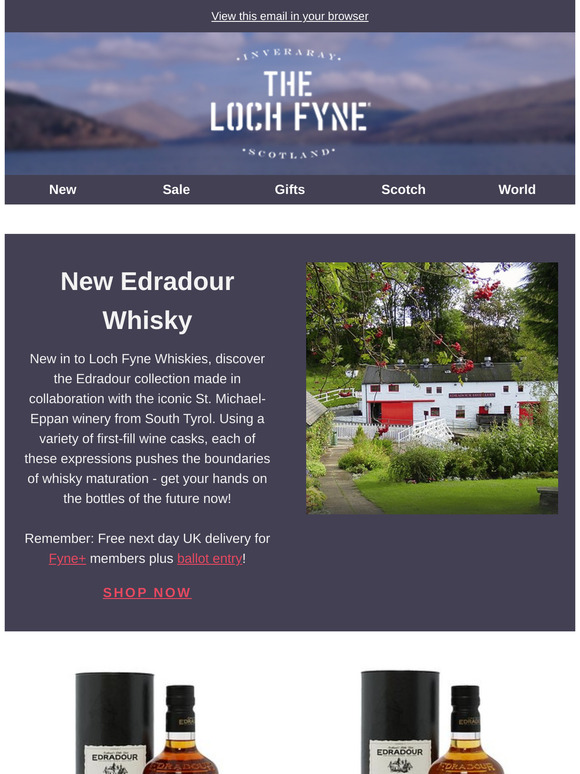 New in at Loch Fyne Whiskies