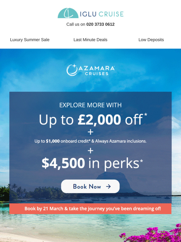 Dream holidays with Azamara Cruises