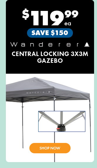 Wanderer Central Locking 3x3 Gazebo