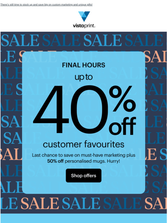 ⏲️ LAST DAY OF THE SALE | Up to 40% off customer favourites