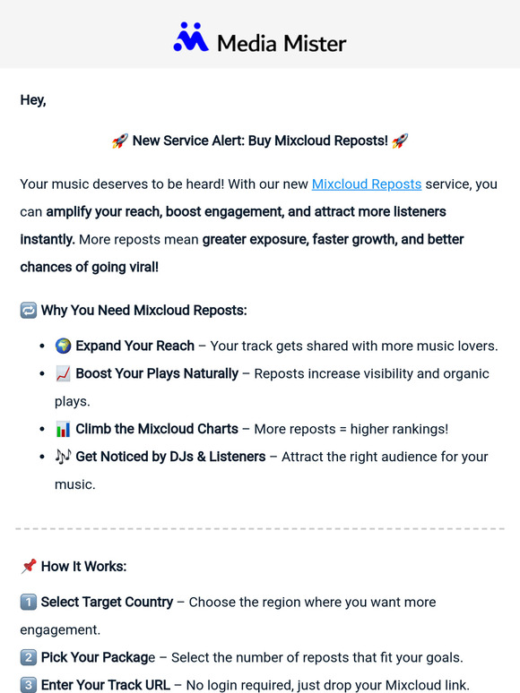 🚀 Boost Your Mixcloud Reach?