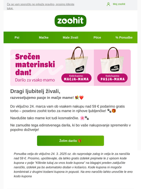 Razvajajte se za materinski dan! 🌷🎁
