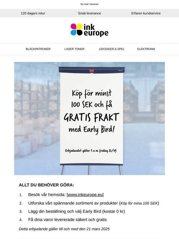GRATIS FRAKT - på alla dina favoritartiklar 🚚💨