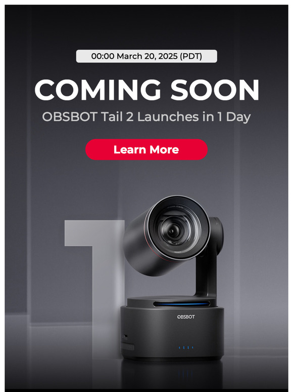 Countdown to Launch: OBSBOT Tail 2 Goes Live Tomorrow!