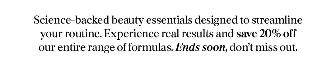 Science-backed beauty essentials...