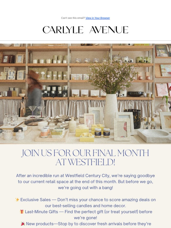 Final Month at Westfield Century City 🚨