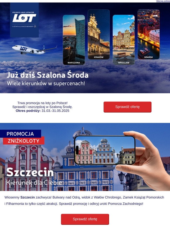 ✈️ Szalona Środa już dziś!