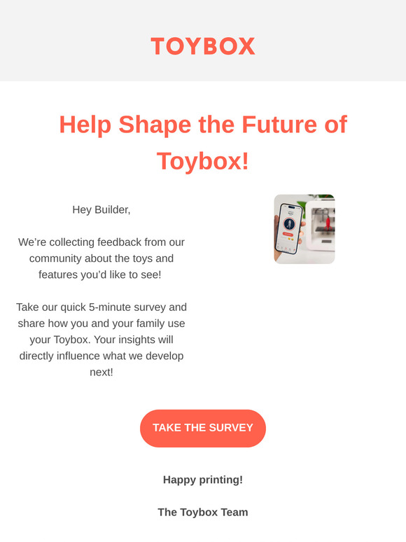 Builder, help influence our next Toybox toy designs!