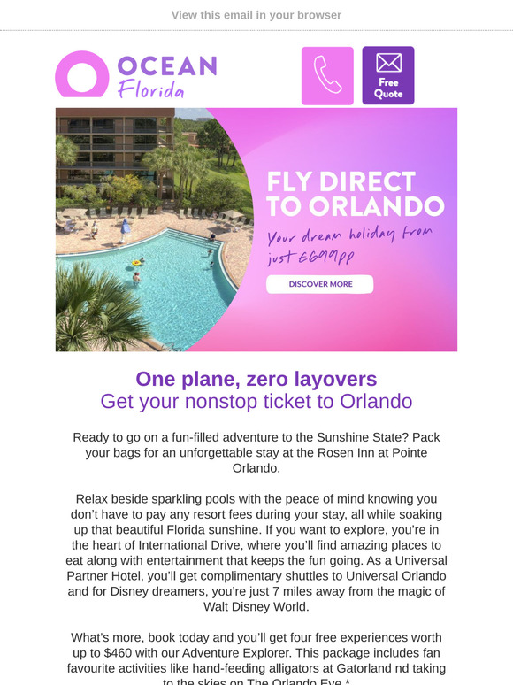 Direct Flights to Orlando from £699pp ✈️