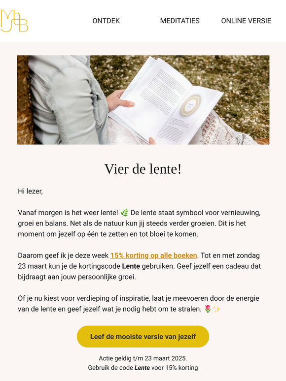 lezer, kom tot bloei deze lente 🌷