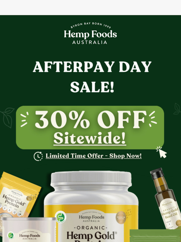 💚 30% Off Afterpay Day Sale!