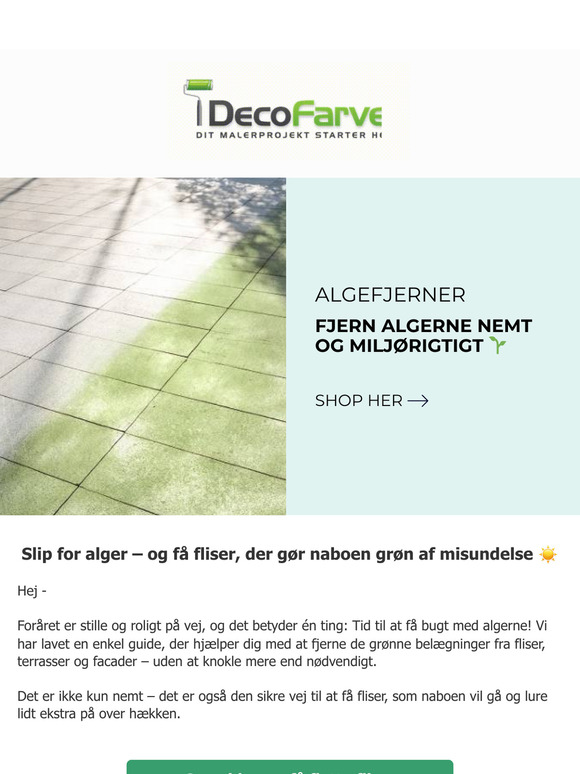 Fjern alger – og få fliser der gør naboen grøn af misundelse 🏡