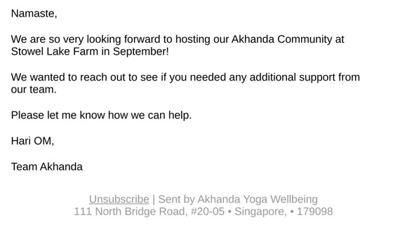 Canada Retreat support