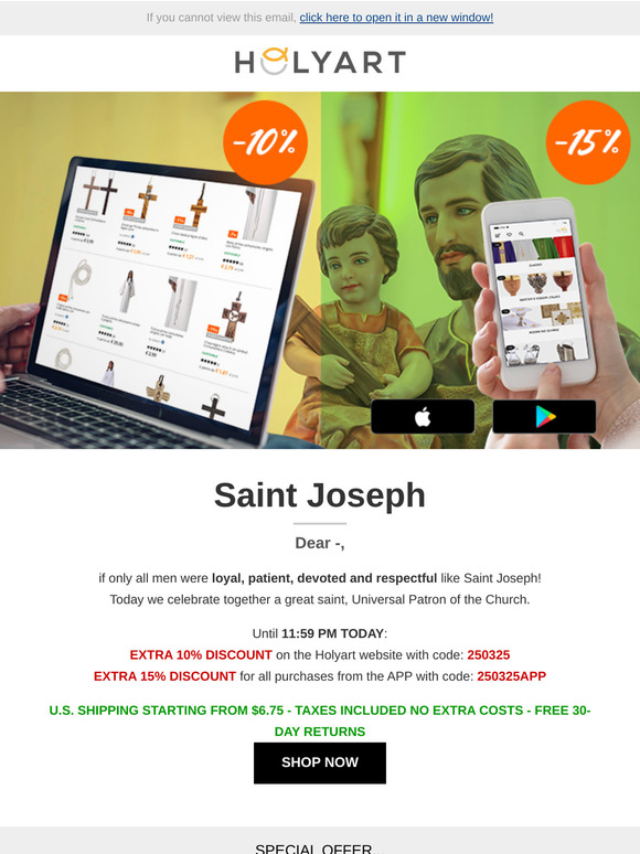 Dear —, Saint Joseph