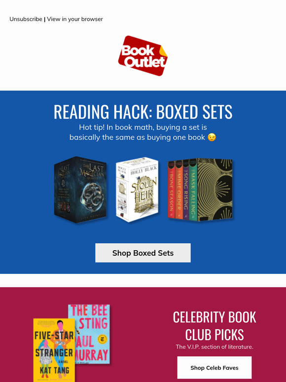 Boxed sets = Stars of the bookshelf ⭐