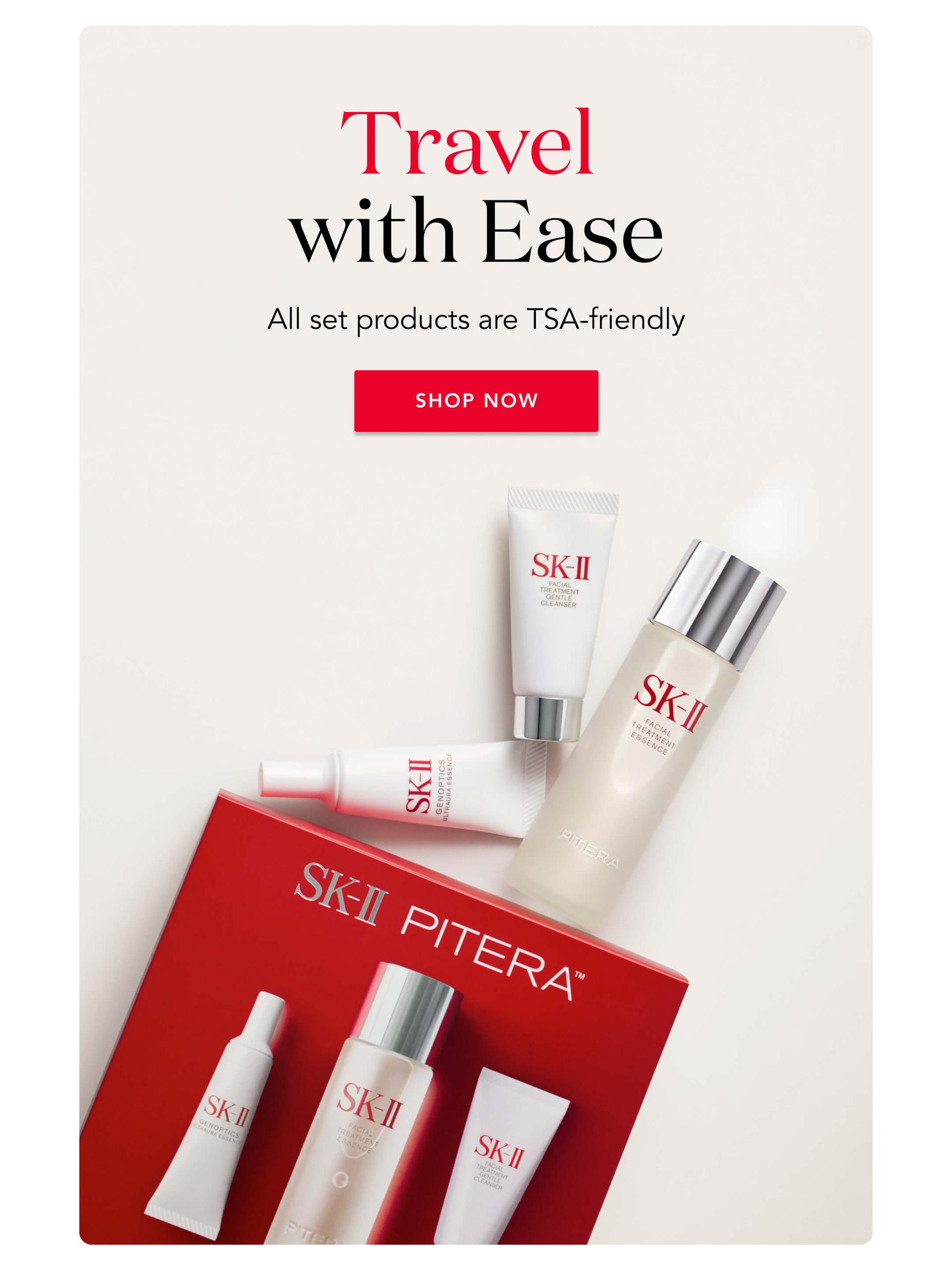 Travel with Ease - All set products are TSA-friendly - Shop Now!