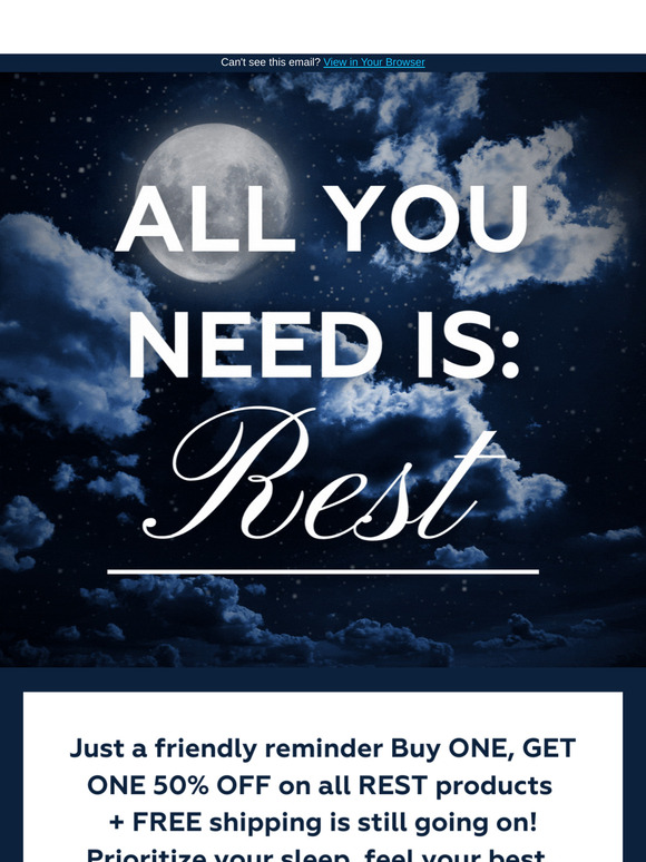 Reminder: BOGO 50% OFF Rest CBD!💤