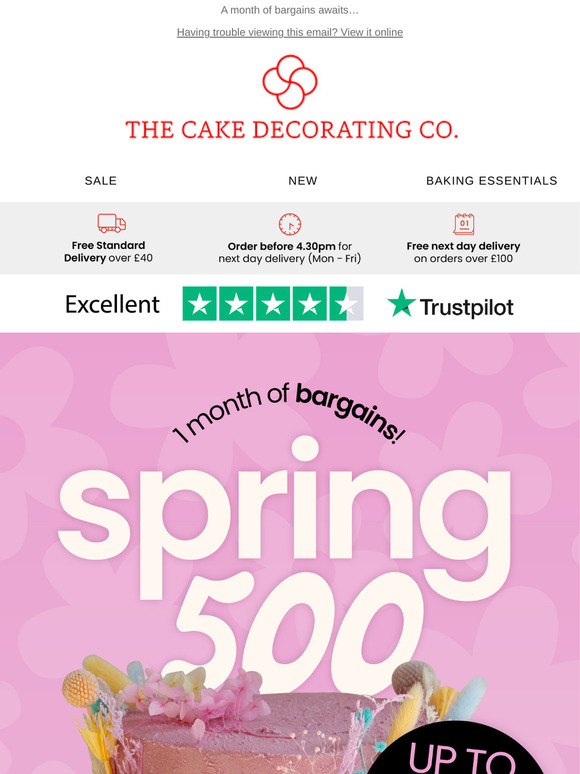Our Spring 500 Sale is back!!