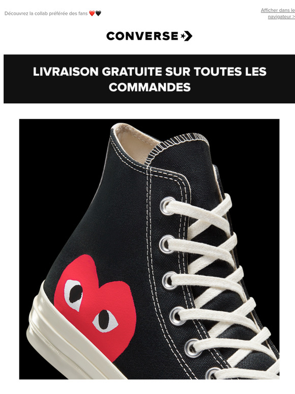 👀❤️Converse x PLAY Comme des Garçons