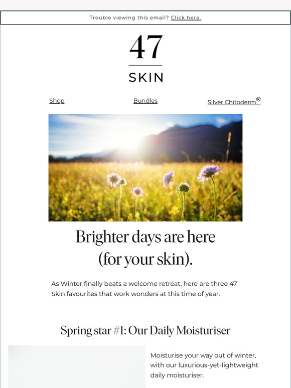 Three products to put a spring in your skin 🔆