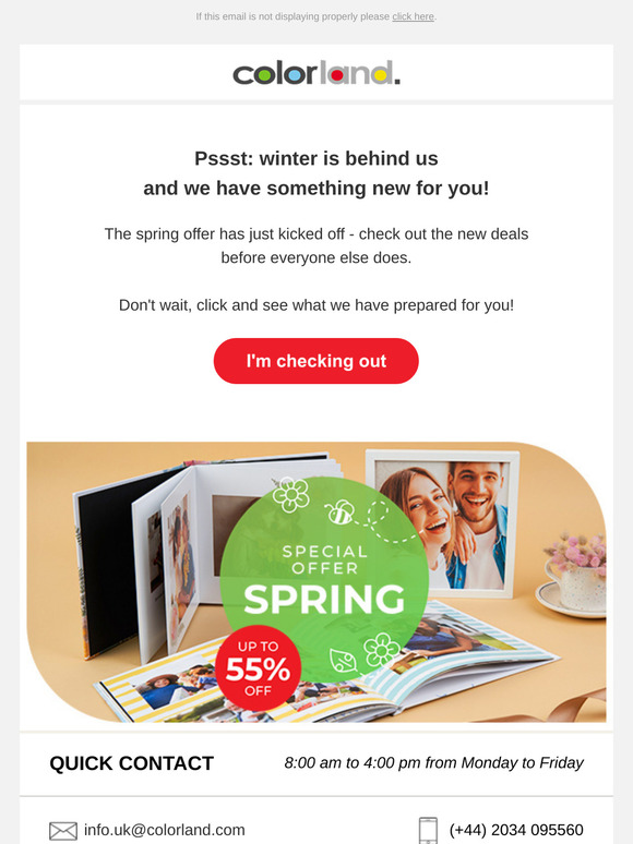SPRING is here - time for new things!