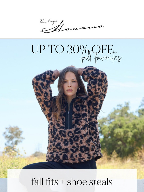 Up to 30% OFF fall faves ✨👟