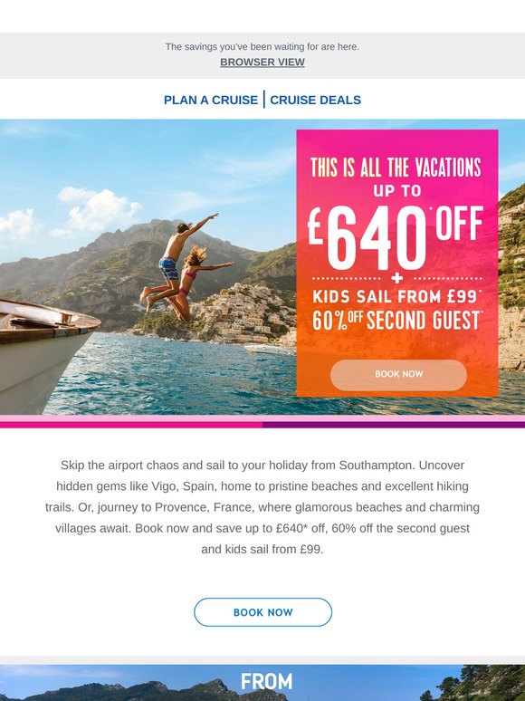 Save up to £640 off hidden gems and iconic destinations